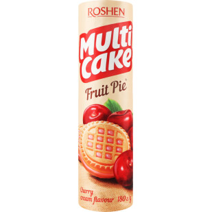 Печенье Roshen Multicake Fruit Pie вишня-крем, 180г (4823077639760)