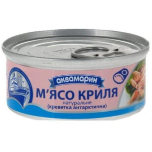 Мясо криля Аквамарин натуральное с ключом, 100г (4820183771391)