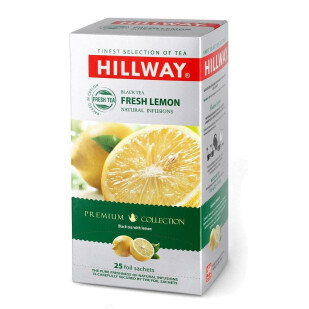 Чай черный Hillway с ароматом лимона, 25*1,5г/уп (8886300990256)