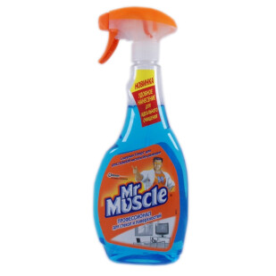Засіб миючий для скла і поверхонь Mr.Muscle зі спиртом, 500мл (4823002001013)
