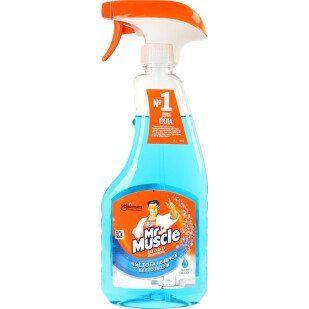 Засіб миючий для скла і поверхонь Mr.Muscle зі спиртом, 500мл (4823002001013)