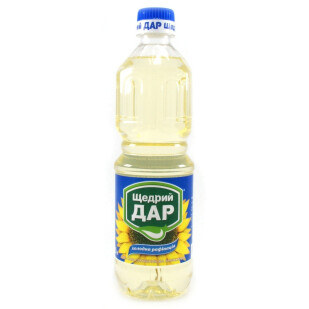Олія соняшникова Щедрий Дар холодної рафінації, 500мл (4820078570047)