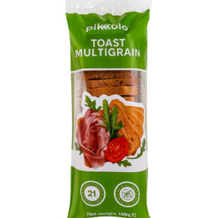 Грінки Pikolo тостові багатозернові, 130г (4820122284272)