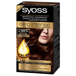 Краска для волос.Syoss Oleo Intense 3-82 красное.дерево, шт (4015000999045)