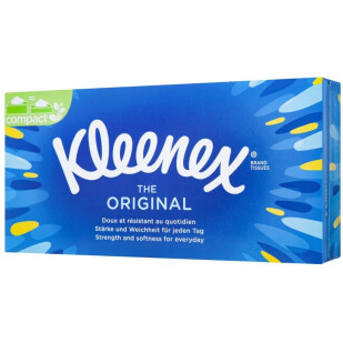 Салфетки бумажные Kleenex Original 3-слойные, 70шт (5029053039978)