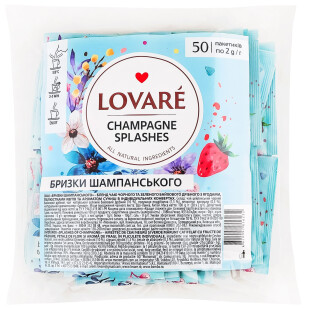 Чай зеленый Lovare Splashes of Chamagne, 50*2г (4820097817826)