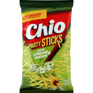 Соломка Chio Party Stick картофельная со вкусом сметаны и лука, 70г (5900073004132)