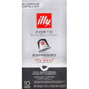 Кавові капсули Illy Forte Espresso 10шт, 57г (8003753158587)