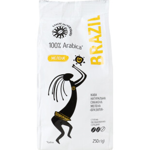 Кофе молотый Власне обсмажування Brazil, 250г (4823096414898)