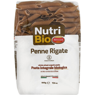 Изделия макаронные Nutri Bio Reggia Пенне Ригате органические, 500г (8008857704340)