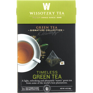 Чай зелений Wissotzky Tea, 16*2,5г/уп (0859013004037)
