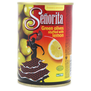Оливки Senorita фаршировані лимоном, 280г (8436024295276)
