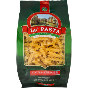 Изделия макаронные La Pasta спираль, 400г (4820101713083)