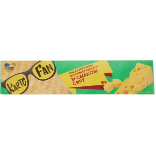 Чипси KartoFan зі смаком сиру, 50г (4820210910489)