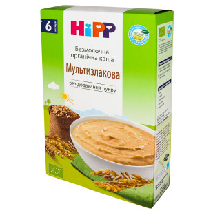 Каша мультизлаковая Hipp безмолочная органичная, 200г (9062300130598)
