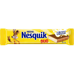 Вафли Nesquik в молочном шоколаде, 26г (4823000915831)