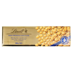 Шоколад Lindt молочный с орехом, 300г (7610400013864)