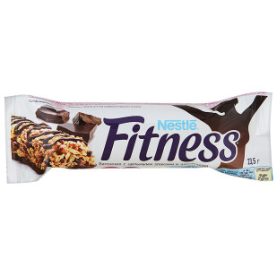 Батончик Nestle Fitness c цельными злаками и шоколадом, 23,5г (5900020023308)