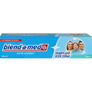 Паста зубная Blend-a-med Анти-Кариес Мята, 100мл (5000174416237)