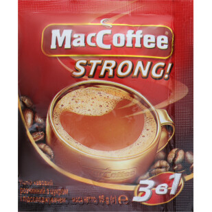 Кофейный напиток MacCoffee Strong 3в1, 16г (8887290100953)