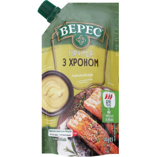 Горчица Верес с хреном д/п, 130г (4823105400027)