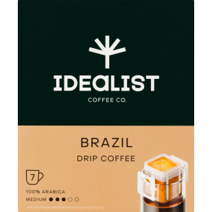 Кава мелена Idealist Coffee Co. Brazil фільтр-пакети, 7*12г (4820241120062)