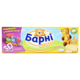 Бисквит Барни с бананово-йогуртовой начинкой, 150г (7622300813437)