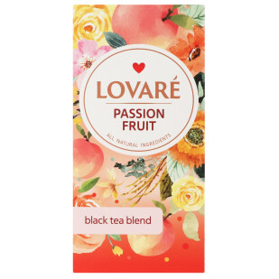 Чай чорный Lovare Passion fruit, 24*1,5г (4820198876036)