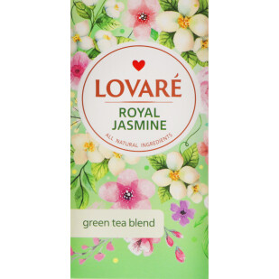 Чай зеленый Lovare Royal Jasmine, 24*1,5г (4820198879921)