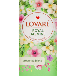 Чай зеленый Lovare Royal Jasmine, 24*1,5г (4820198879921)