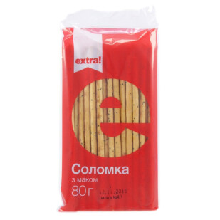 Соломка Extra! с маком, 80г (4824034015917)