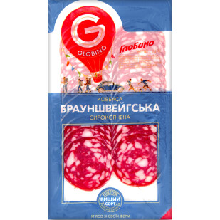 Колбаса Глобино Брауншвейгская с/к в/с нарезка, 80г (4820112651619)