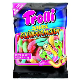Конфеты Trolly Кислые светлячки, 100г (4003084319385)