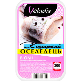 Сельдь Veladis филе-кусок в масле, 300г (4823097903810)