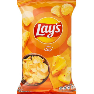 Чипси Lay's картопляні зі смаком сиру, 60г (4823063125352)