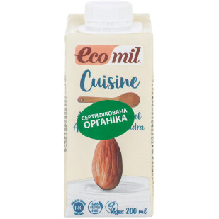 Сливки Ecomil органические из миндаля, 200мл (8428532230047)
