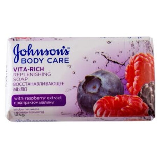 Мыло Johnson's с экстрактом малины, 125г (3574661239538)