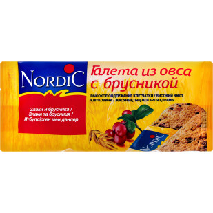 Галета Nordic из овса с брусникой, 30г (6411200104230)