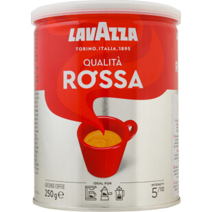 Кофе молотый Lavazza Qualita Rossa ж/б, 250г (8000070035935)