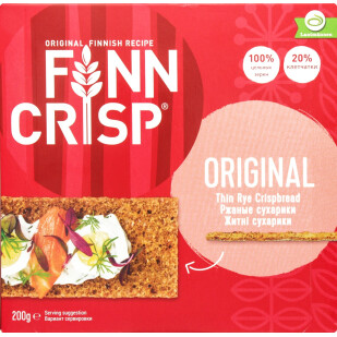 Хлебцы Finn Crisp Ржаные Original, 200г (6410500090014)