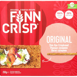Сухарики Finn Crisp Original житні, 200г (6410500090014)