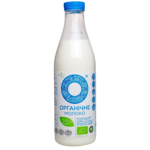 Молоко пастеризованное Organic Milk 2,5%, 1000г (4820178810050)
