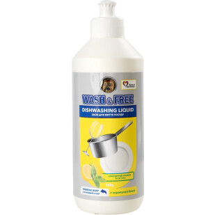 Засіб для миття посуду Wash&Free Лимон-м'ята, 500г (4260637724298)