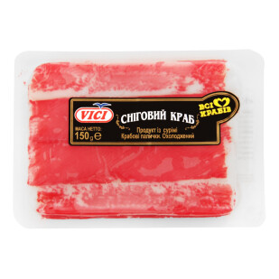 Крабовые палочки снежного краба Vici охлажденные, 150г (4770190372152)