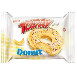 Донат Elvan с банановым кремом, 50г (8693029607491)