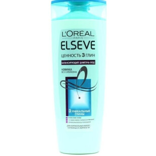 Шампунь L'Oreal Ценность з глины для нормальных и жирных волос, 400мл (3600523366149)