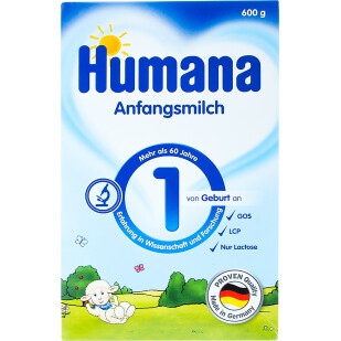 Смесь Humana 1, 600г (4031244782502)