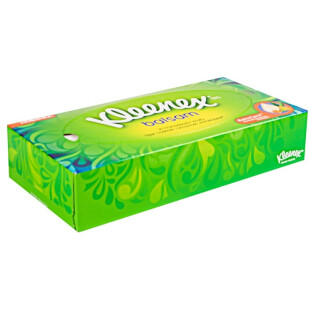 Салфетки бумажные Kleenex balsam 3-слойные, 72шт (5029053569963)