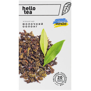 Чай зелений Hello Tea Молочний оолонг, 20×1.5г/уп (4820208950022)