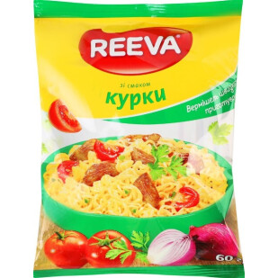 Вермішель Reeva зі смаком курки, 60г (4820179256796)